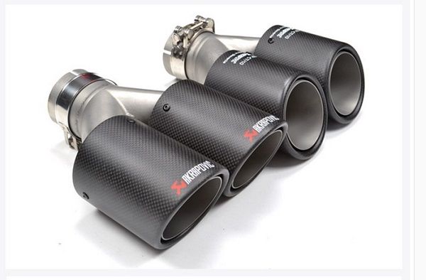 Classical 90diagonal(Dual)Inlet51mm-Outlet90mm(Dual) for ak AKRAPOVIC carbon fiber exhaust tip exhaust pipe muffler
