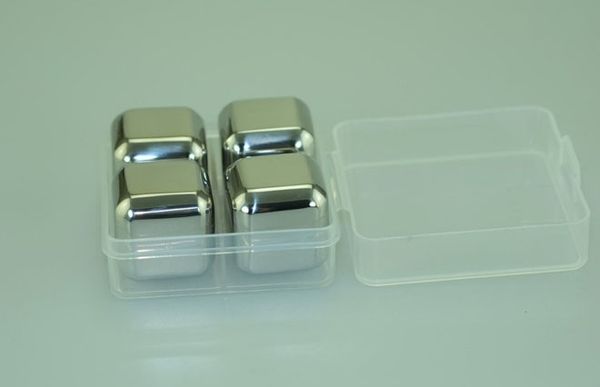 Wine Ice Cubes,Stainless Steel Reusable Whiskey Stones,Best Whiskey Chiller,Whisky Chilling Rocks,Drinks Cooler Cubes with Case by DHL