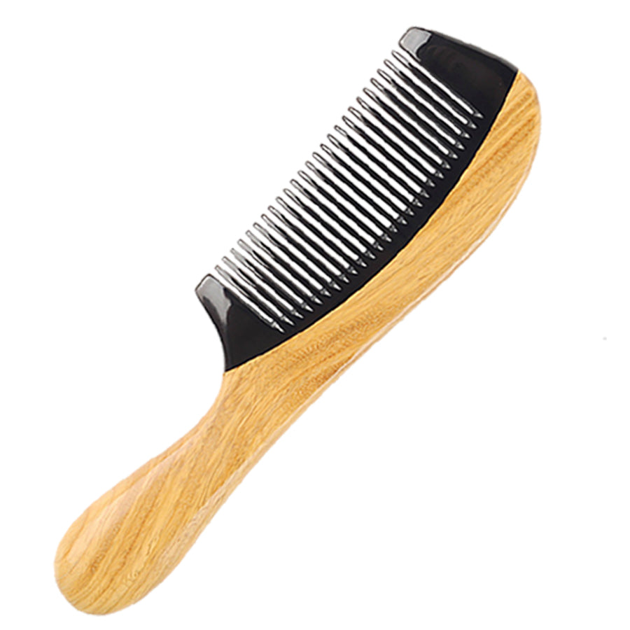 Beard Hair Fine Tooth Horn Wood Combs Brushes Hair Dryer Care & Styling Curly Detangling Accessory Tool Anti Dandruff Hairloss Accompany Wax Oil Pal