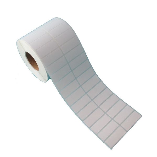 high qualilty 40*15mm office printer labels blank rolling packing sticker with 5000pcs- roll writen barcode packaging stickers