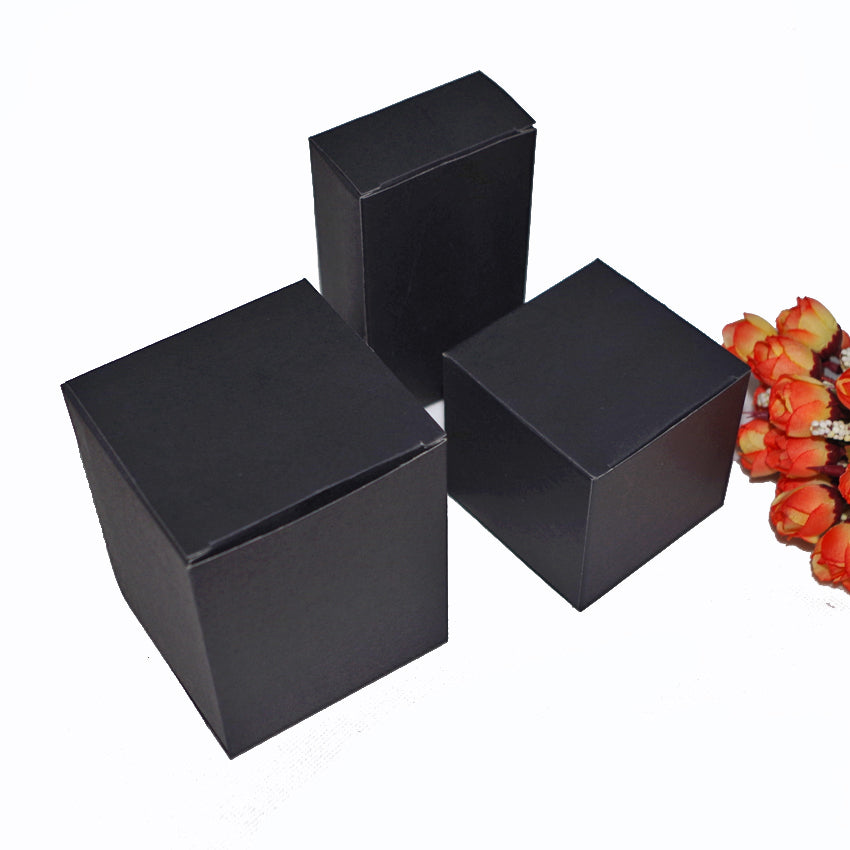 50pcs-lot 6x5x15cm kraft paper boxes diy lipstick perfume essential oil bottle packaging box valve tube -black -white folding