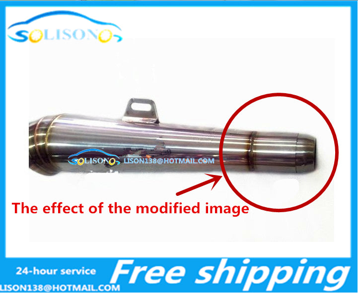 For Motorcycle modified exhaust pipe welding interface interface intubation triangle GP pipe exhaust pipe exhaust pipe