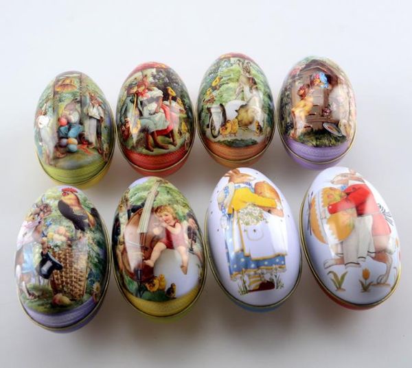 Wholesale 200pcs-Lot Zakka Mini Tin box Easter Egg Candy and Ornament Storage Box DHL Fedex Free Shipping