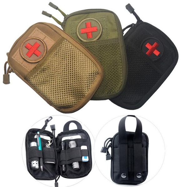 EMT Survival Waterproof Nylon Tactical Molle System Waist Bag Travel Medical Military First Aid Kit Sling Pouch Durable SC076