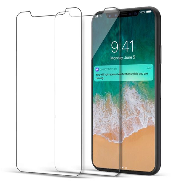 Screen Protector for iPhone 16Pro MAX 15 14 13 12 11 Pro Max XS XR Tempered Glass for iPhone 7 8 Plus LG stylo 6 Toughened Film 0.33mm with