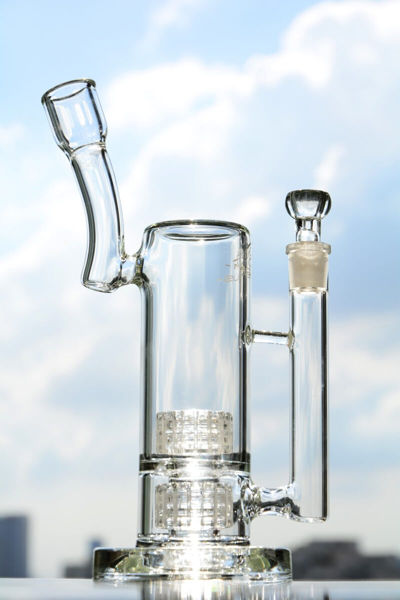 hookahs Double Stereo Matrix Perc Bubbler Pipe Thick Glass Water Pipe 11 Inches 18mm Joint