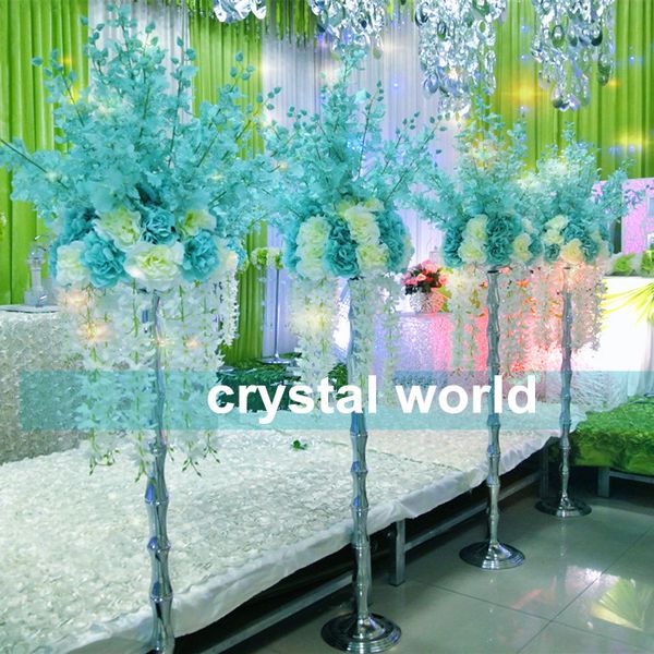 mental vase wedding centerpiece,wedding table stand decoration,Road lead frame,flower shelf,H125cm(Not include flower)