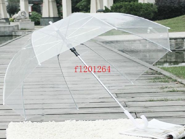 60pcs-lot Free Shipping Fashion 34&quot; Longth Clear Cute Bubble Deep Dome Umbrella Gossip Girl Wind Resistance