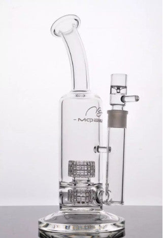 hookahs Mobius Bong Thick Water Pipe with 2 Birdcage Perc Recycler Bent Neck