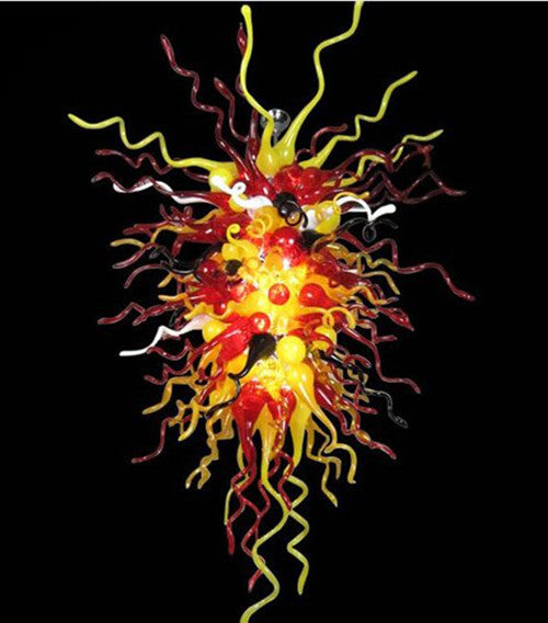 Mosaic Lamp Colorful Home Decoration Pendant Light Elegant LED Bulbs Style 100% Handmade Blown Glass Decorative Chandeliers