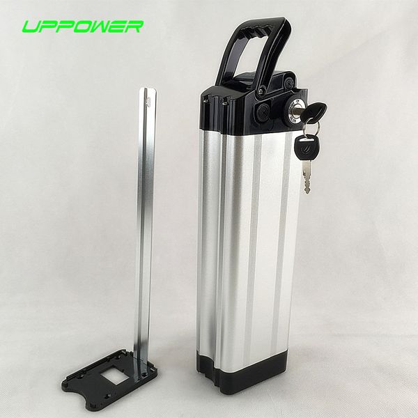 US EU No Tax Samsung 24V 14.5Ah lithium ion battery 24V 15Ah Silver Fish Electric Bike Battery with Aluminum case+2A Charger