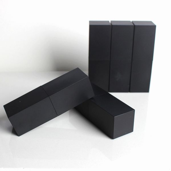100pcs-lot empty high grade plastic lipstick tube ,black outter square shape inner DIY lipstick tube,Inner cup dia 12mm