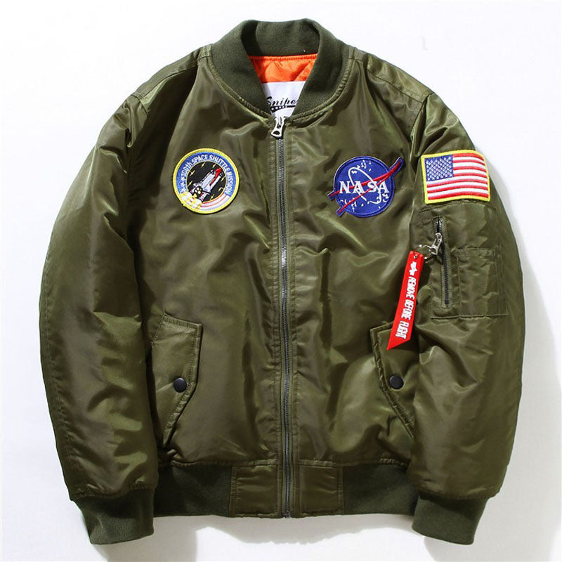 Fall-Flight Pilot Jacket Coat Bomber Men Bomber Jackets Embroidery Baseball Coats M-XXL free shipping