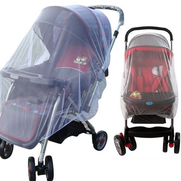Wholesale-Newest hot By Pram Protector Cot Pushchair Mosquito Net Midge Insect Bug Crib Netting White