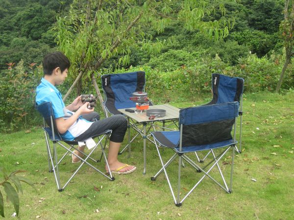 Portable Camping TableOutdoor Foldable Table and Chair Set Camouflage Outdoor Camping Picnic Fishing Folding Tables Camping Table and Chairs