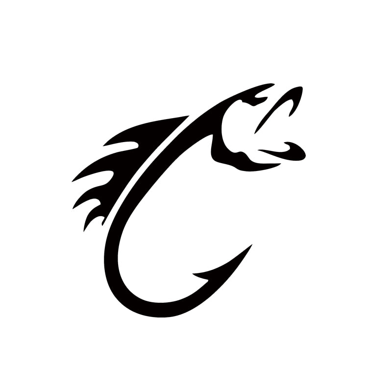 Hot Sale Car Stying Fishing Hook Fish Hook Decal Car Truck Window Sticker Car Decorative Jdm