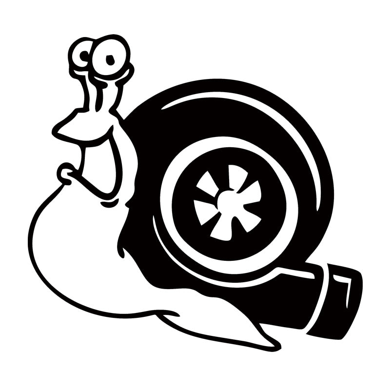 For Snail Shell Cut Vinyl Decal Sticker Personality Car Styling Turbocharged Turbocharger Jdm Euro Accessories Decor