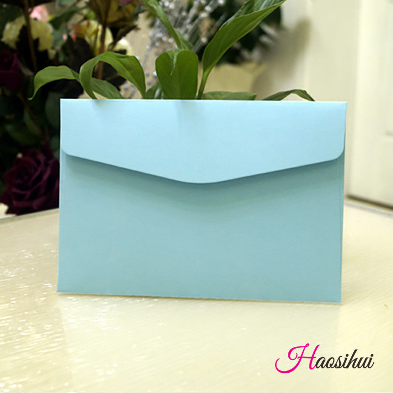 13.3X19.3cm 100pcs Elegant Wedding Invitation Cards Kraft Paper Greeting Cards with Envelopes Event Party Supplies
