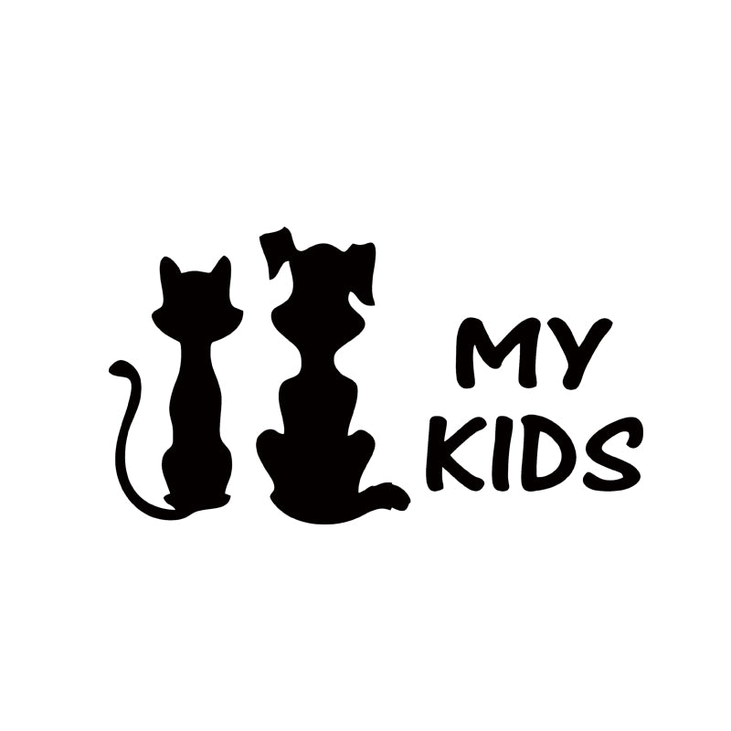 Hot Sale Cute Cool Graphics My Kids Cat And Dog New Design Car Sticker Window Vinyl Truck Decal Jdm