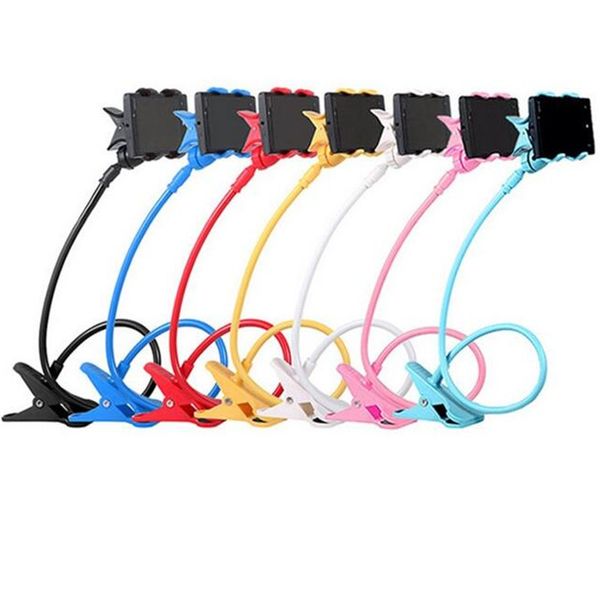 Car Phone Holder Long Arm Lazy Mobile Phone Gooseneck Stand Support Flexible Bed Desk Table Universal Clip Bracket For iphone 7 6 Samsung S7
