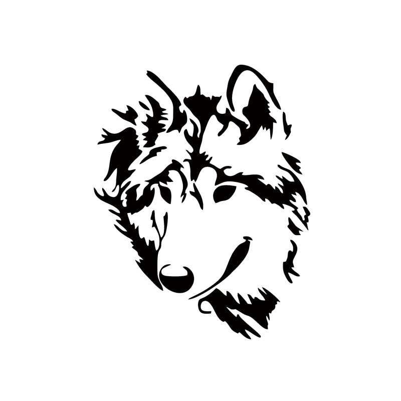 Hot Sale Cool Graphics Car Stying Vinyl Decal Werewolf Wolf Head Sticker Car Truck Window Jdm