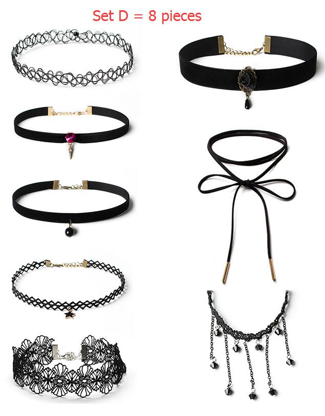 Hundrends style Handmade choker Retro Gothic Steampunk Lace Flower Choker Necklace Fashion Collar Necklace Women Jewelry chokers necklaces