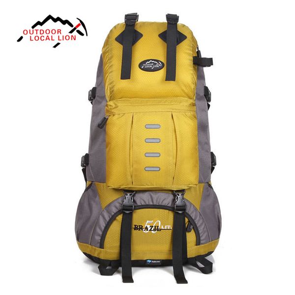 LOCAL LION 50L Outdoor Mountaineering Bag Sport Hiking Backpack Waterproof Trekking Climbing Bag for Men Women Travel Trekking 442
