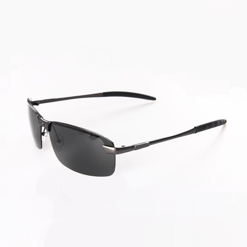 Rimless Sport Polarized Frameless Sunglasses For Men - Women Rectangle Polarised Polaroid Lens Cheap Designer Glasses Eyewear