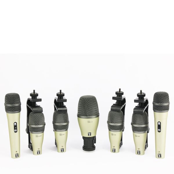 Free Shipping Top Quality Professional New Boxed SAMSON 7kit 7-piece Drum Kit Microphone Mic Set In Box microfone microfono