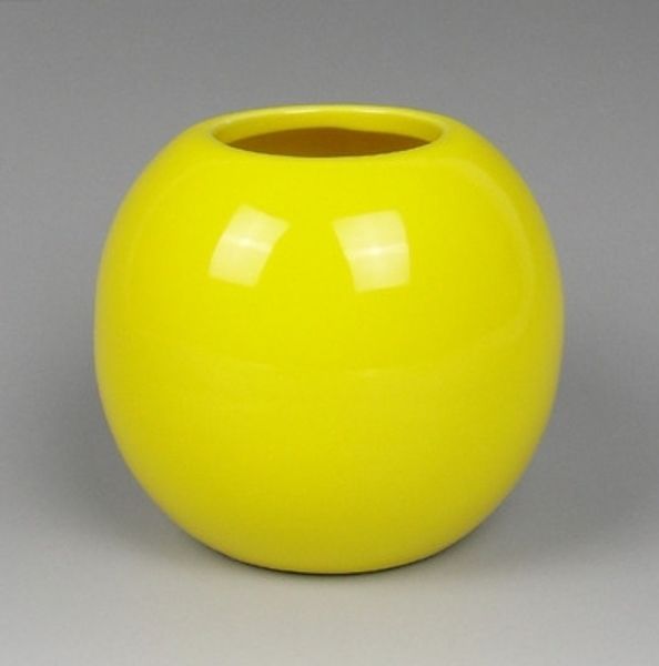 Modern solid color ceramics crafts bottle color glaze ceramic home accessories round ball small vase flower pen container free shipping