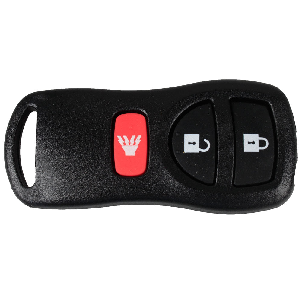 3 Button Key Shell Remote Key Fob Case For NISSAN Armada Titan Versa Frontier Xterra Pathfinder Murano Quest Tire Pressure Alarm car-styling