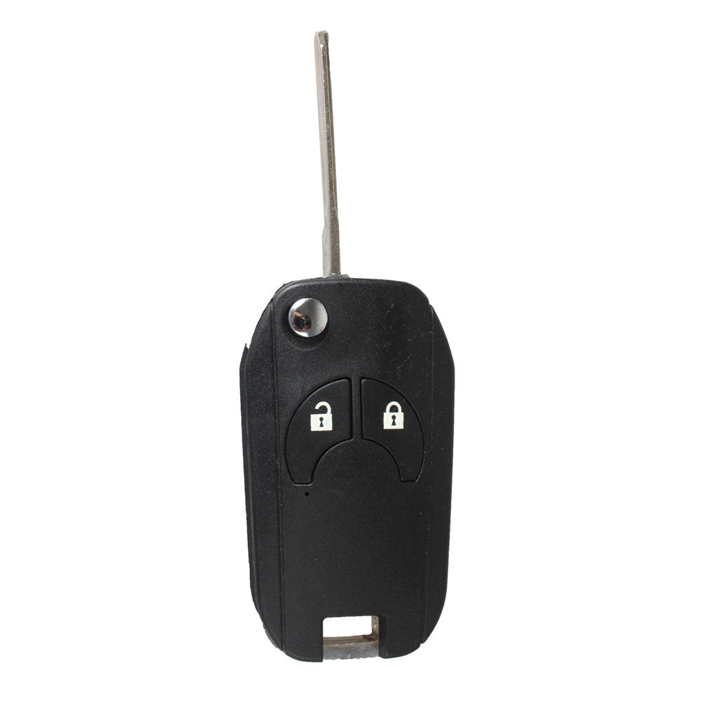 2 Button Flip Folding Key Shell Remote Key Fob Case Key Blade For NISSAN Micra Cube Note Qashqai JukeTire Pressure Alarm car-styling