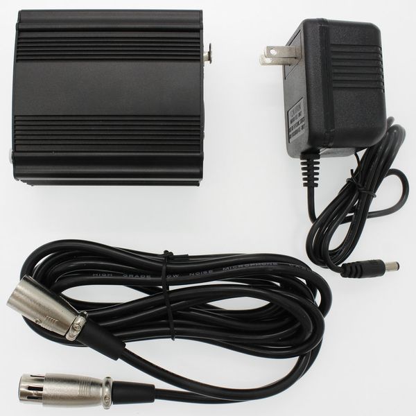 New Professional 48V DC Phantom Power Supply For Condensor Vocal Studio Recording Microphone Computer Free Shipping