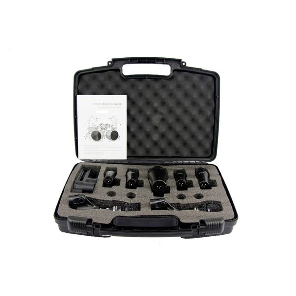Free Shipping! Top Quality PGA DrumKit7 Seven Piece Dynamic Wired Microphone kit For Drum, PGA52 x 1, PGA56 x 4, PGA57 x 2