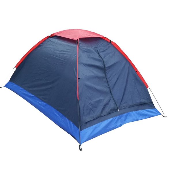 Summer Tent 2 Persons Tourist Single Layer Windproof Waterproof PU1000mm Camping Tent with Bag Tienda De Acampar Tente Carpas