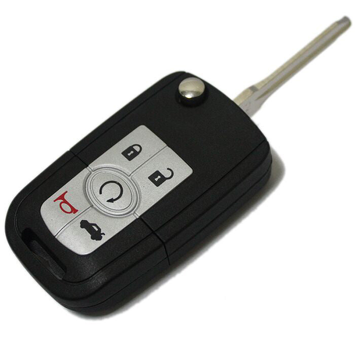 5 Button Car Remote Control Key Shell Case With Chip Black For Buick Old Lacrosse