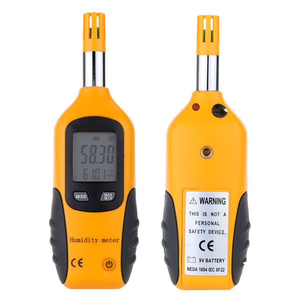 Freeshiping LCD Digital Thermometer Hygrometer Temperature Humidity Meter Wet Bulb-Dew Point Temperature Detector diagnostic-tool termometro