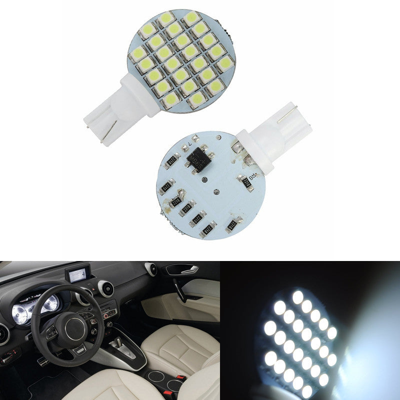 Car Wedge T10 24 SMD LED 194 921 W5W 1210 147 168 192 RV Light Lamp Bulbs White wholesale price 12V DC
