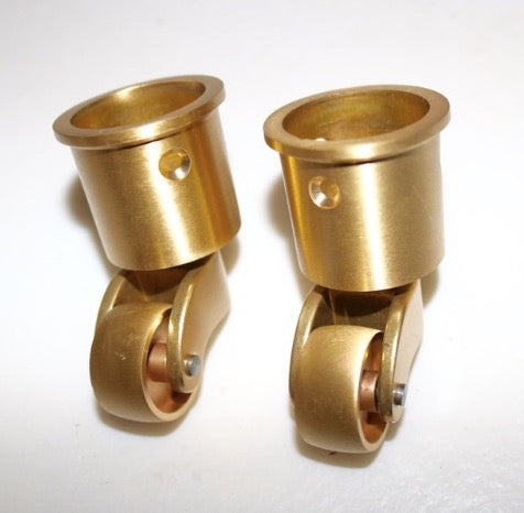 PCS-LOT Wheel D:32MM furniture parts Copper Piano Caster Wheels Pure Copper Hardware