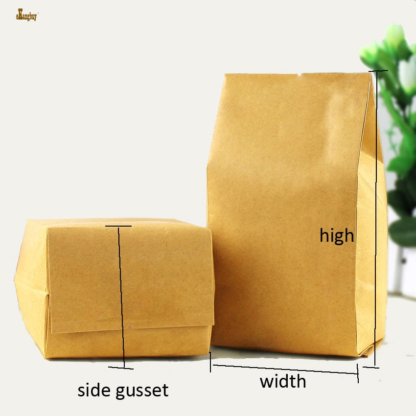 gift bags gift bag 100pcs lot 5 sizes 9cmx18cm stand up kraft paper aluminium foil packing bag grip seal food grade heat pockets
