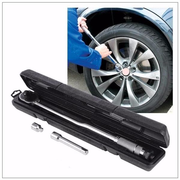 New Wrench set 1-2&quot; and 3-8&quot; Micrometer Ratchet Torque Wrench Universal Case Electric hand tool set