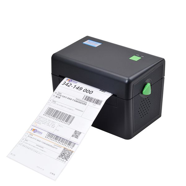 HSPOS 108mm thermal mini barcode label printer usb port use fold paper qr code sticker machine printing shipping label XP-DT108B