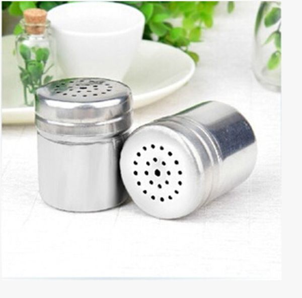 Thickened 304 stainless steel sprinkling salt shaker and salt shaker powder cans of powder cans