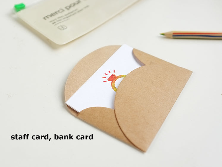 100pcs LxW: 9cmx6cm Retro kraft paper envelope Mini Series Card Envelope bank card cover postcard photo suit office