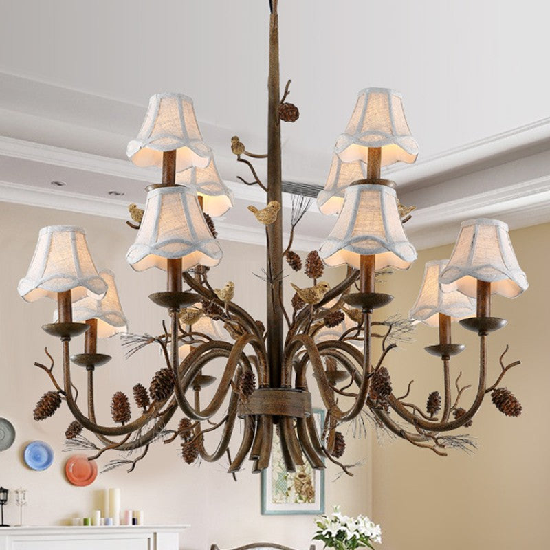 Flowers and Plants Chandelier Fashion Modern Lamps Living Room Bedroom Pendant Lights Classical Garden of Nordic Creative Dining Room Chandeliers Wr