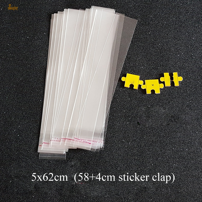 new gift bags 200xsize 5x62cm 584cm clap clear opp self adhesive packaging bags for umbrella tube poles pencil oil pens rod