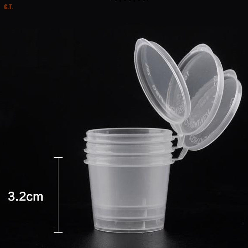 2018 Special Offer Rushed Plastic 100pcs-lot-1oz-25ml-3.8cmx3cmx3.2cm Pp Seasoning Box Disposable Tasting Cup Salad Sauce Take-out Packaging