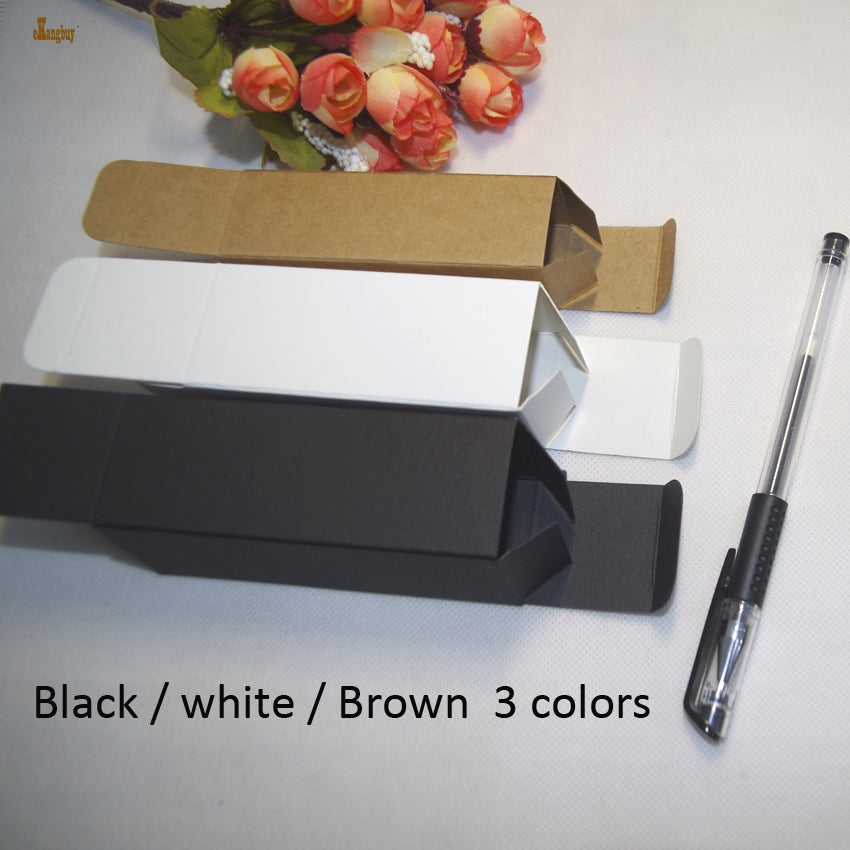 50pcs-lot 4.8x4.8x12.4cm-14.5cm 100ml Kraft Paper Essence Oil bottle packaging box Gift Boxes Cosmetics package two truck end valve tubes