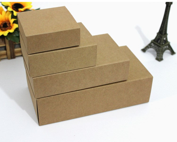 Cinta Aislante 20pcs-lot 6.5-9-10.4-16-18cm Kraft Paper Brown Storage Box for Essential Oil Perfume Sample Bottle Lipstick Diy Craft Tubes