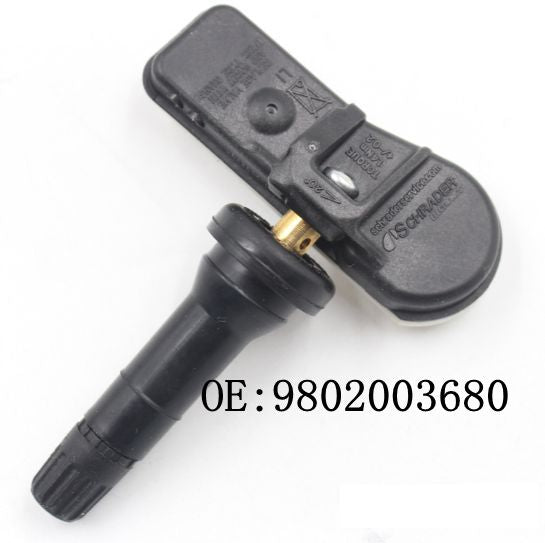 1Pair Tire Pressure Sensor 9802003680 TPMS Tire Pressure Monitoring System Sensor For Peugeot Citroen OEM 9802003680 433MHZ Auto Parts